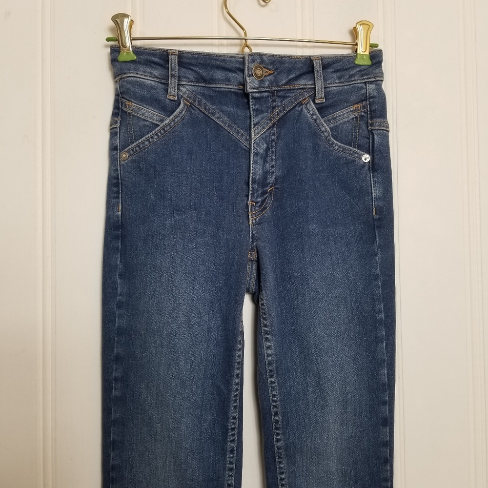 We The Free Riley Skinny Jeans Womens 25 Blue Denim Daybreak Seamed High Rise - Picture 4 of 16